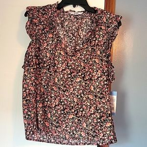 🆕️ BB Dakota by Steve Madden Woman's Floral Blouse Size: Large